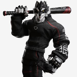 Stylized Male Furry Game Character - Terry model