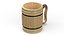 Wooden Beer Mug for 3D Print