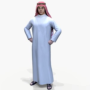 Arabian Male wearing Thobe