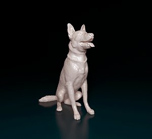 3D German Shepherd dog