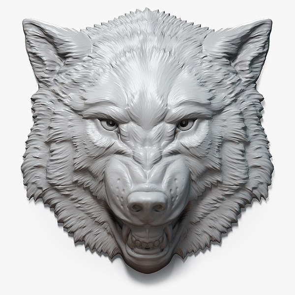 Wolf head 3D model - TurboSquid 1404749