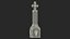 Halloween Tombstone Garden Decoration 3D model