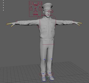 short 25 rigged motion capture 3D model