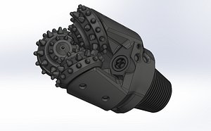 3D MINING DRILL BIT 3D model