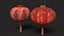 3D Chinese red lantern