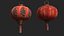 3D Chinese red lantern