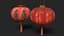 3D Chinese red lantern