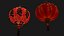 3D Chinese red lantern