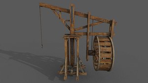 Medieval Crane 3D model