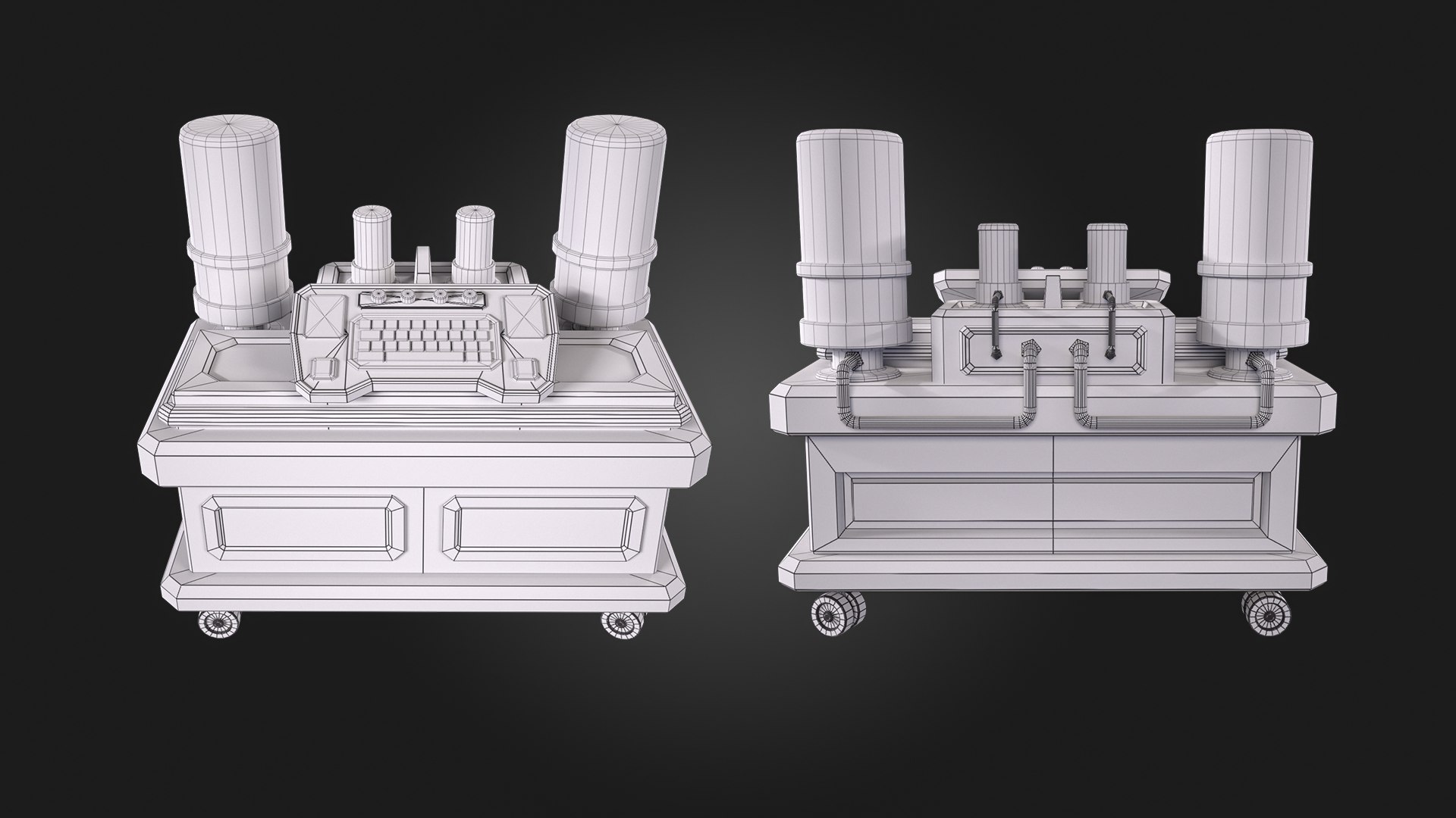 3D SCI-FI Laboratory Table Model - TurboSquid 2246556