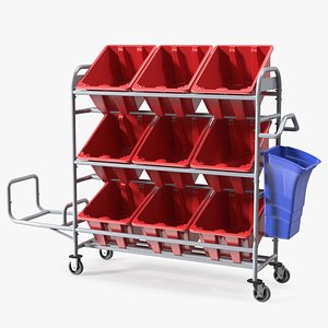 Garden Reel Cart Trolley 3D Model - TurboSquid 1279924