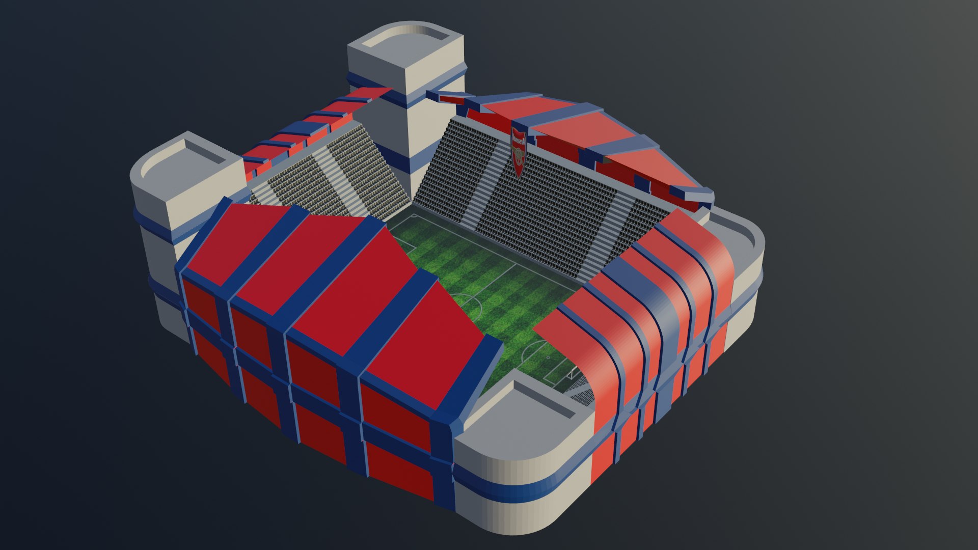 3D Model Football Stadium - Arsenal - TurboSquid 1882265