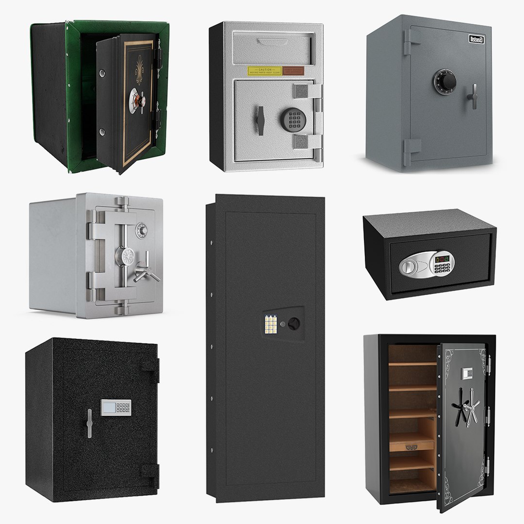 Safes Collection 8 3D model preview