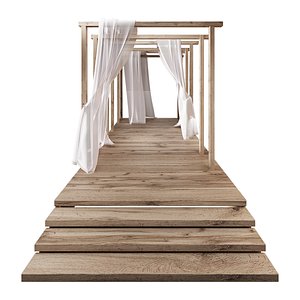 Wedding pergola 3D model 3D model