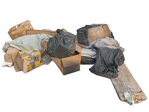 3D City Garbage 8K game ready model