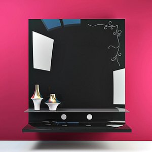 moda plasma tv panel 3d model