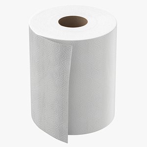 Toilet Paper Low Poly 02 3D Model