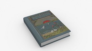 3D Book Rigged and Animated model