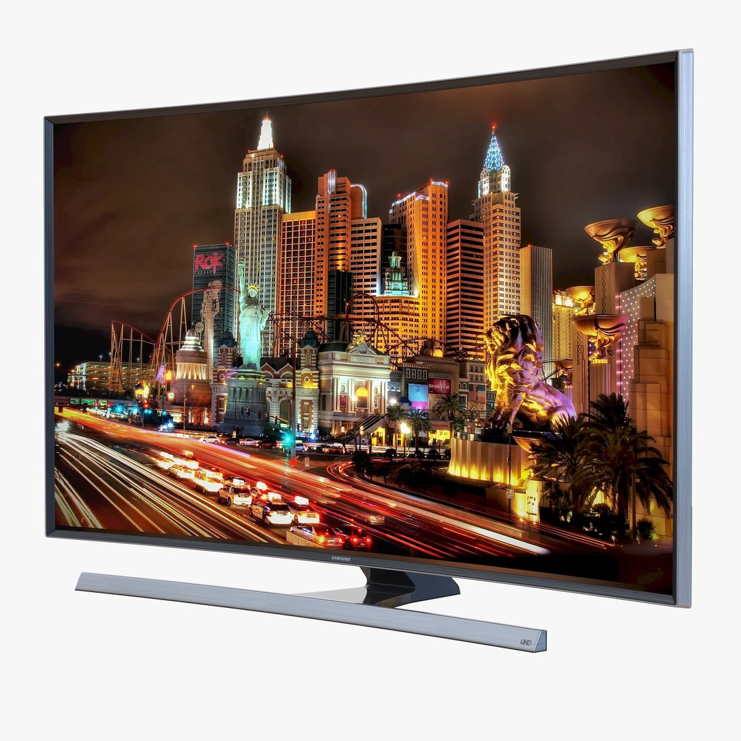 Samsung 4K UHD JU7500 Series Curved Smart TV 40 inch 3D Model 3D model preview