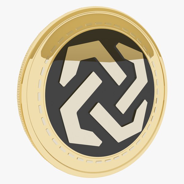 3D Bytom Cryptocurrency Gold Coin model