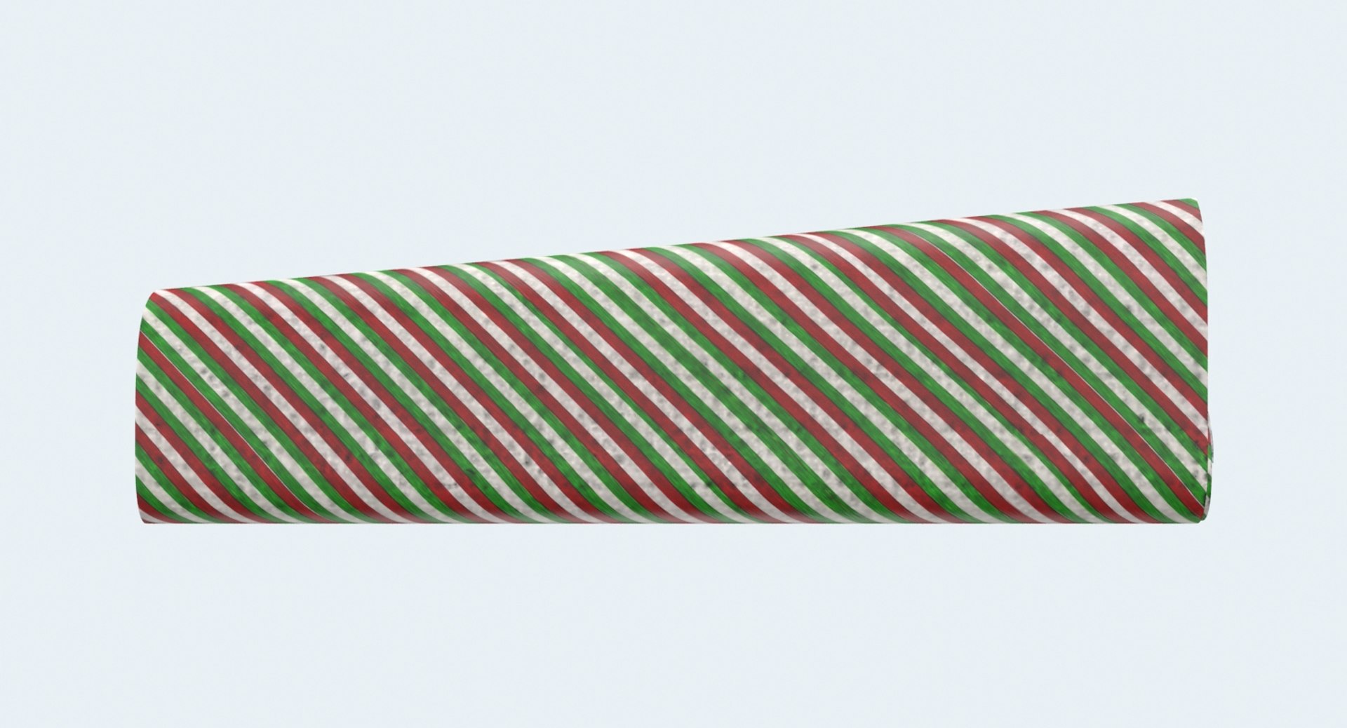 Striped Wrapping Paper Roll 3D, Incl. wrapping paper roll & red