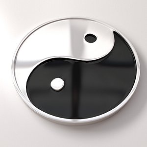 yin yang 3d model