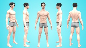 Zuan - Male Base Mesh - Cartoon Character 3D