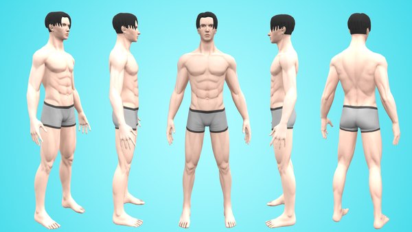 Modelo 3d Zuan Male Base Mesh Cartoon Character Turbosquid 2067000