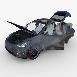 3D tesla y rwd chassis