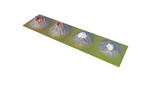Low Poly Mountain 3D model