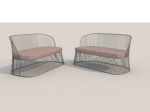 wire sofa 3D model