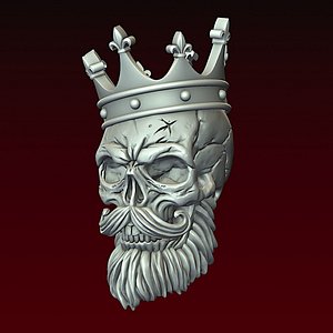 3D Skull King 3D print