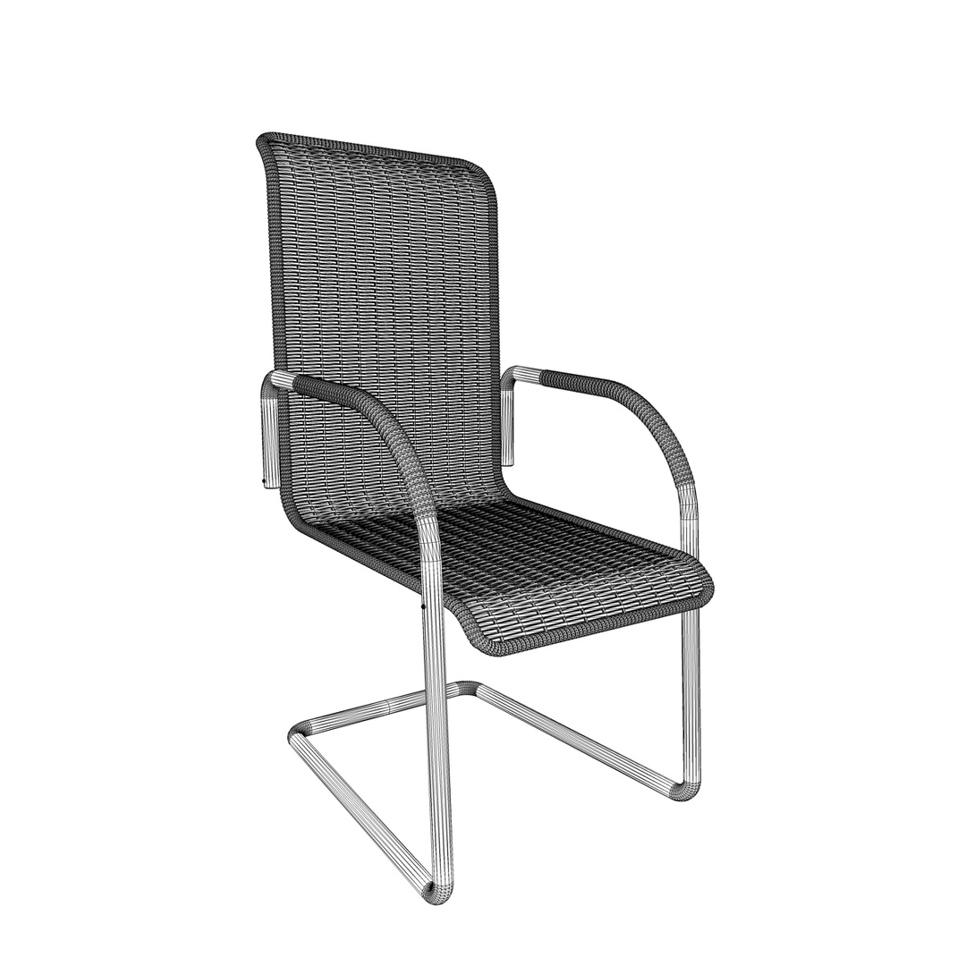 ratan chair 3d model