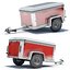 4 cargo trailer 3d 3ds