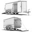 4 cargo trailer 3d 3ds