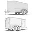 4 cargo trailer 3d 3ds