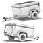 4 cargo trailer 3d 3ds