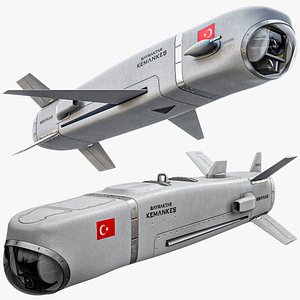 Rigged BaykarKemankes 1 AI-Powered Mini Cruise Missile PBR model