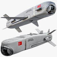 Rigged BaykarKemankes 1 AI-Powered Mini Cruise Missile PBR