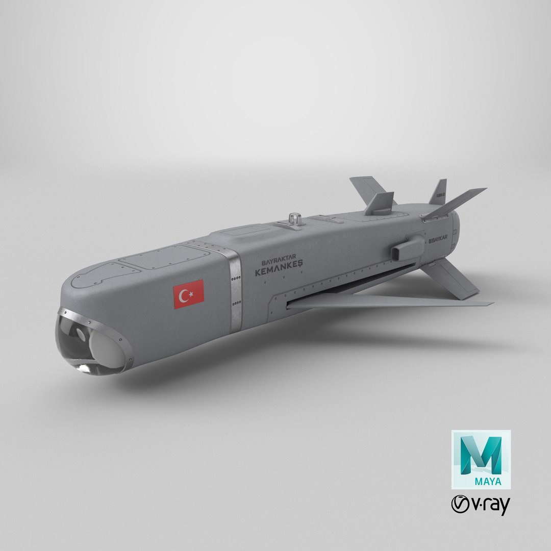 Rigged BaykarKemankes 1 AI-Powered Mini Cruise Missile PBR model https://p.turbosquid.com/ts-thumb/Pm/X2qD8U/RS/stemcell_maya_vray_render/png/1785497436/1920x1080/fit_q87/5b659f651bf1c4364981e67fedac993c9c6f7442/stemcell_maya_vray_render.jpg