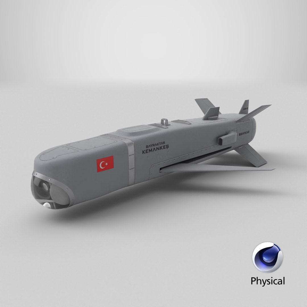 Rigged BaykarKemankes 1 AI-Powered Mini Cruise Missile PBR model https://p.turbosquid.com/ts-thumb/Pm/X2qD8U/Yf/stemcell_cinema_4d_physical_render/png/1785497440/1920x1080/fit_q87/42562d435b6234a8092fefc0b3bffbbcf5a612b8/stemcell_cinema_4d_physical_render.jpg