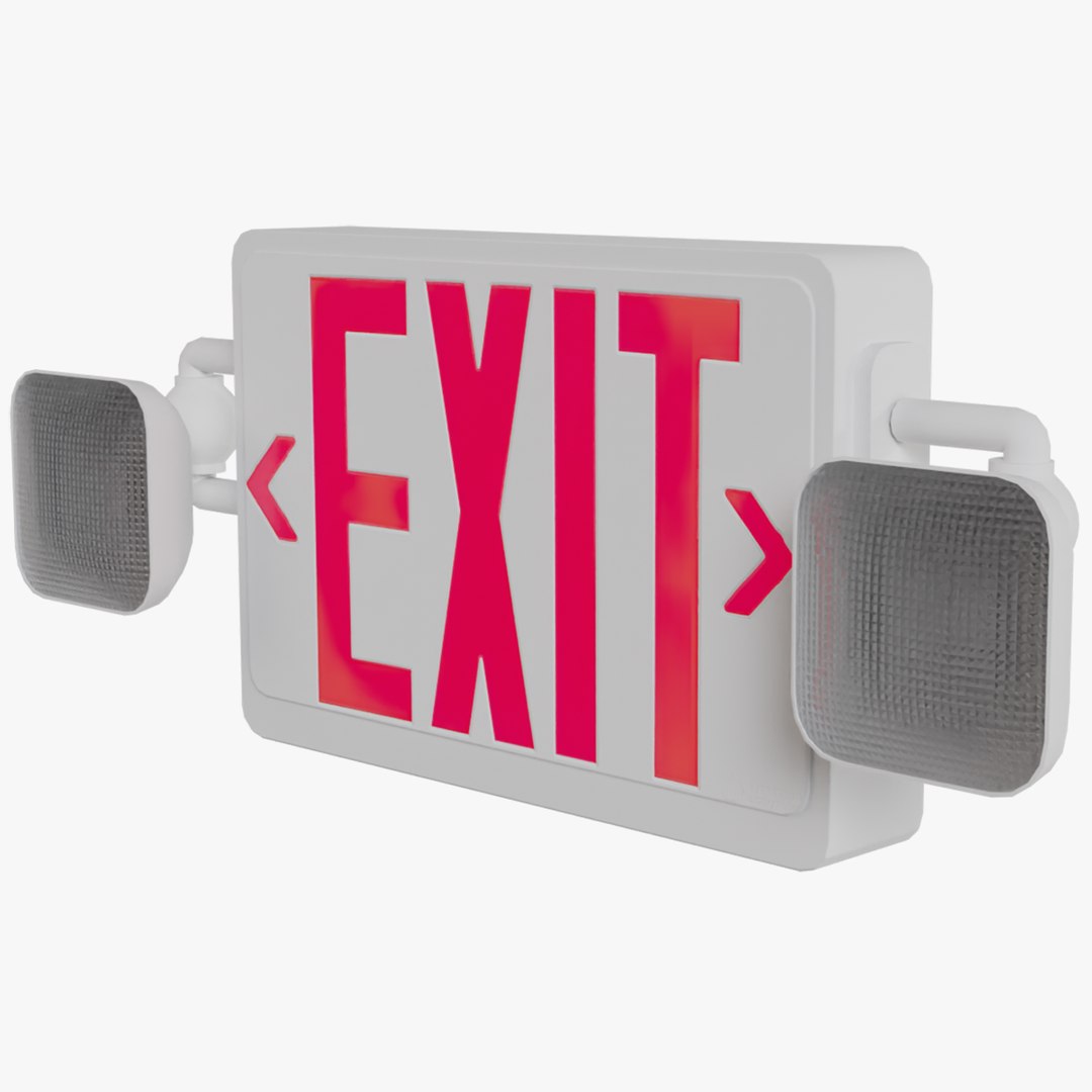 3D Exit Sign - TurboSquid 1980441