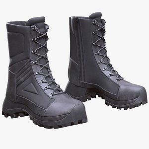 3D Man and Woman in Military Boots 6 model