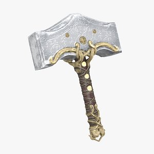 Mjolnir - Thor Low-poly 3D model