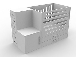 3D baby bed