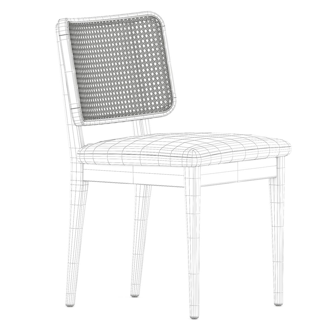 Wicker Cane Chair 3D Model TurboSquid 1999784