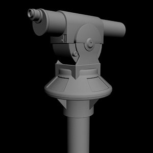 coin telescope 3d model