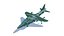 Modelo 3D Low-poly de aeronaves de caça Harrier II