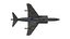 Modelo 3D Low-poly de aeronaves de caça Harrier II