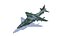 Modelo 3D Low-poly de aeronaves de caça Harrier II